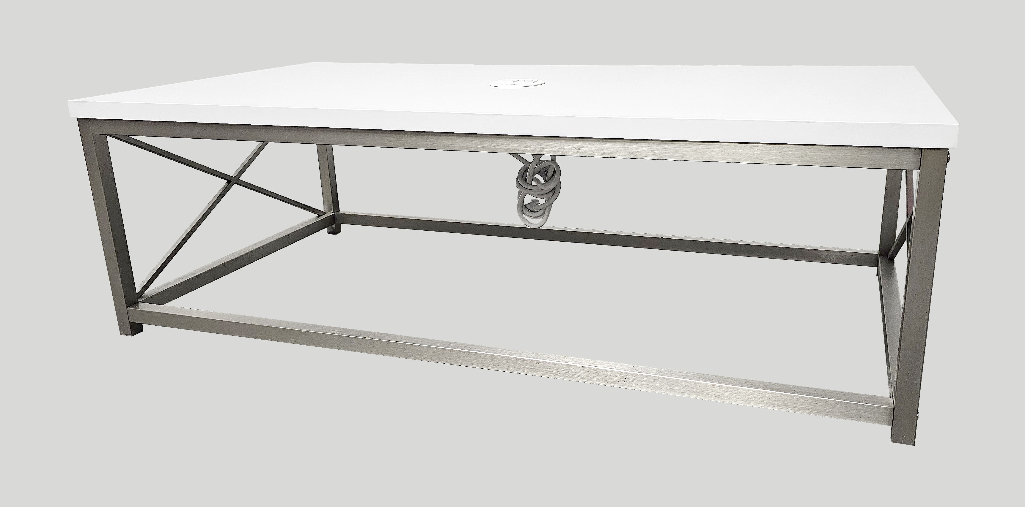 Polar Cocktail Table shown with power