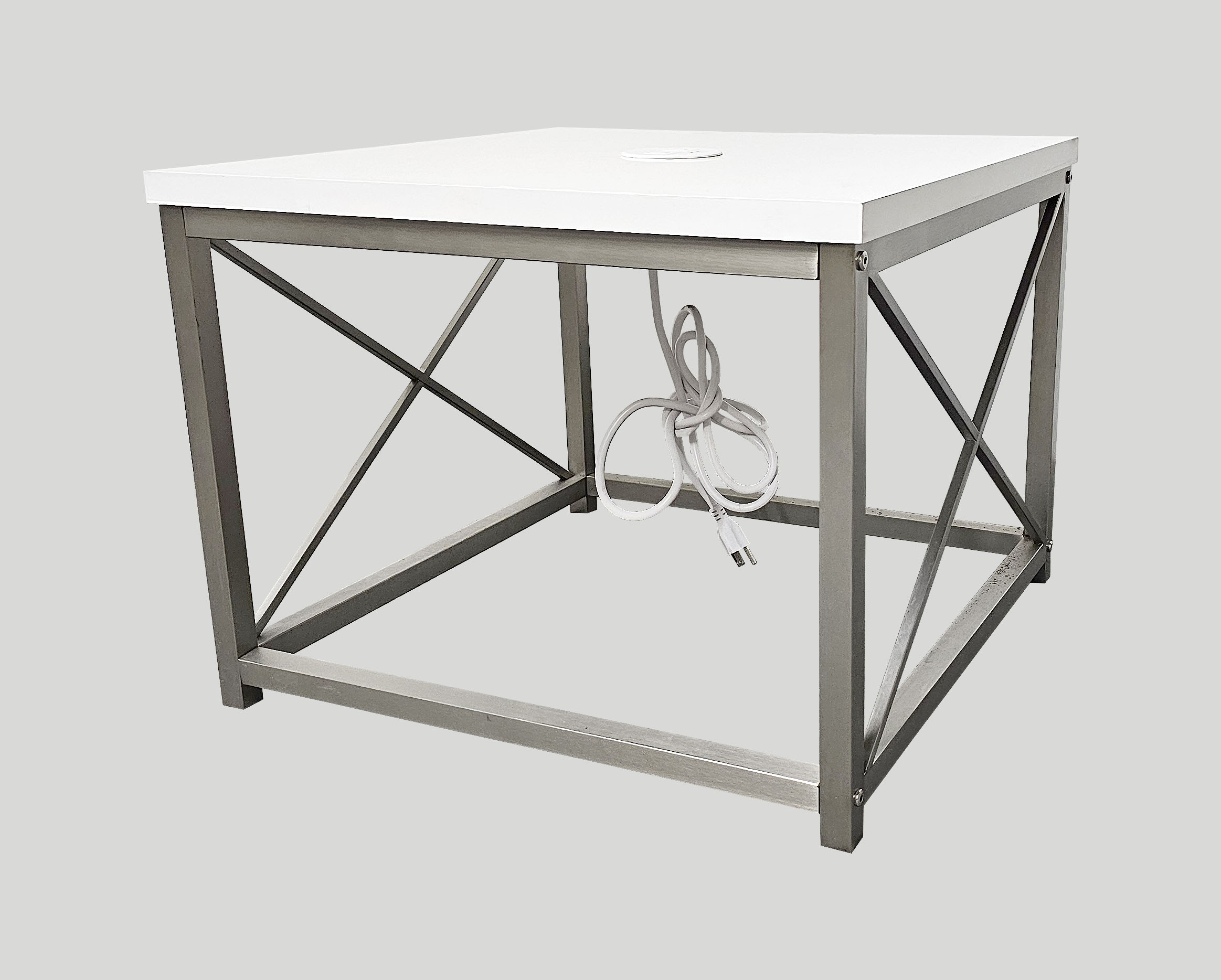 Polar End Table shown with power
