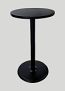24" Black Bar Table with Black Base
