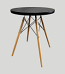 24" Black Ashe Juniper Standard Table
