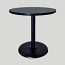 36" Black Standard Table with Black Base   