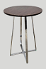 30" Martini Bar Table - Walnut & Brown T-Mold
