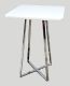 30" Square Martini Bar Table - White