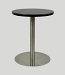 24" Black Standard Table with Chrome Base