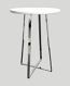 30" Martini Bar Table - White
