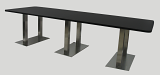 10' Conference Table - Black 10' Conference Table - Black