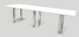 10' Conference Table - White 10' Conference Table - White