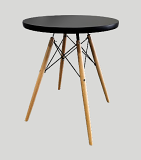 24" Black Ashe Juniper Standard Table 24" Black Ashe Juniper Standard Table