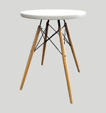 24" White Ashe Juniper Standard Table 24" White Ashe Juniper Standard Table