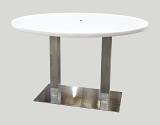 4' Round Powered Conference Table