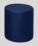 Round Ottoman - Navy Round Ottoman - Navy